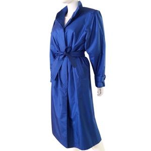 Vintage WORTHINGTON royal blue warm lined trench